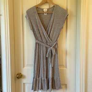 Faux wrap dress